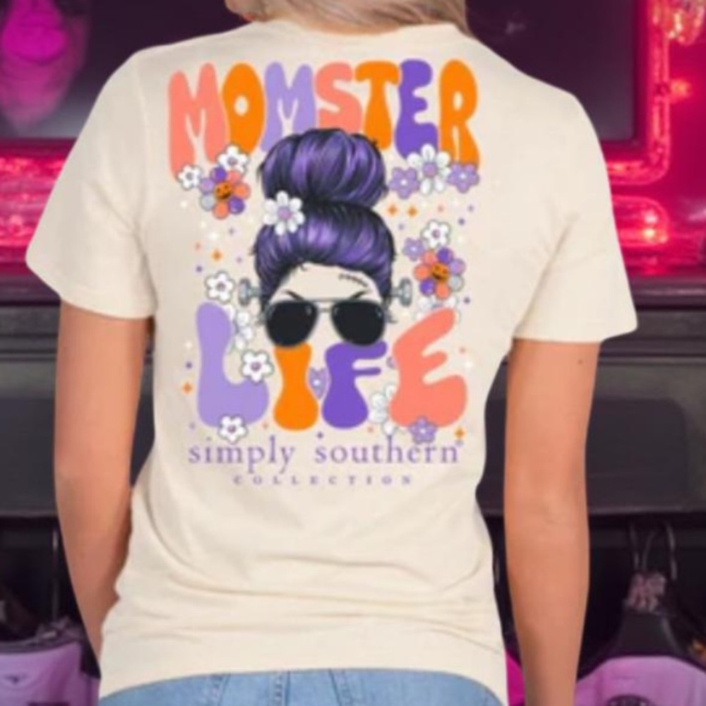 Halloween Tee Monsters Life Simply Southern 
SimplyCute Tees Size XL NWT - Picture 10 of 14
